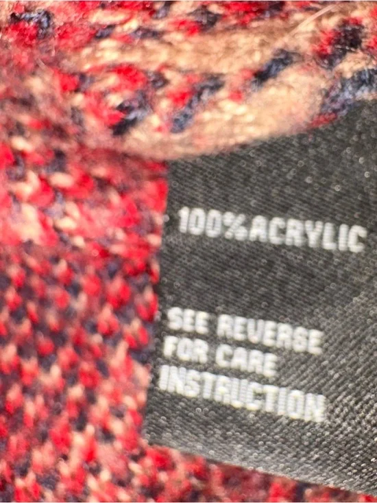 Telluride Oversized Leather Band Classic Sweater with Unique Markings - Size XL - Picture 3 of 7